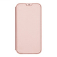 Dux Ducis tok iPhone 17 készülékhez, Skin Pro, patenttal, kártyafoglalattal, rózsaszínű