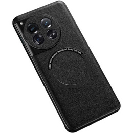 Telefontok a OnePlus 12 5G, Leather Hybrid MagSafe, fekete