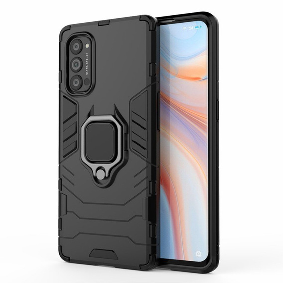 Telefontok a Oppo Reno 4 Pro 5G, Kickstand Ring, fekete