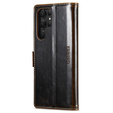 Pattintható tok a Samsung Galaxy S23 Ultra, ERBORD Waxy Wallet, barna