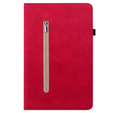 Tok Samsung Galaxy Tab A7 Lite, Wallet Pen Slot, piros