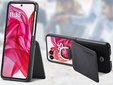 Tok Motorola Razr 50 Ultra, Card Slot Ring Case, fekete