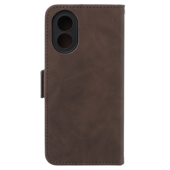 Pattintható tok a Oppo A58 4G, Card Slot, barna