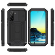 Páncélozott tok a Samsung Galaxy S22, R-JUST CamShield Slide, fekete