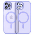 Tok iPhone 16 Pro-hoz, MagSafe, ERBORD Matt Case, lila + képernyőüveg