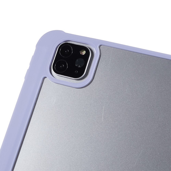 Tok iPad Pro 11 2022 / 2021 / 2020 / 2018, Smartcase Hybrid, tolltartó résszel, lila