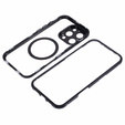 Magnetic Dual Glass MagSafe tok iPhone 16 Pro, fekete