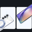 Mágneses tok Samsung Galaxy A54 5G készülékhez, MagSafe, kék