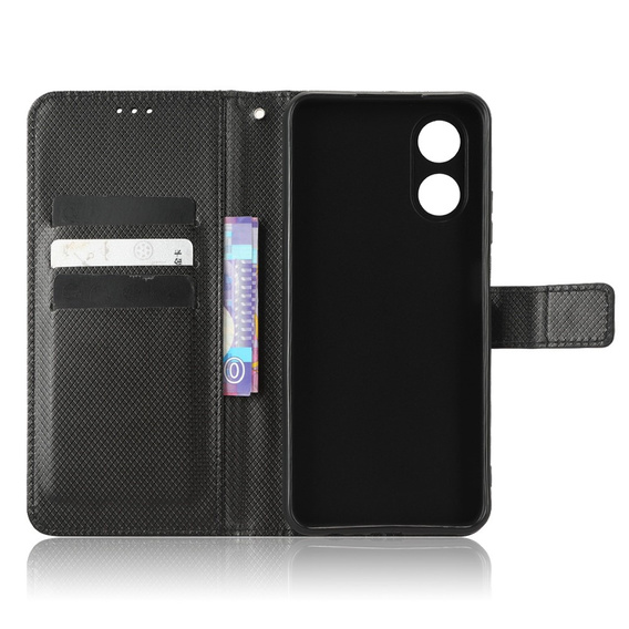 Pattintható tok a Oppo A17, Smart Magnet, fekete