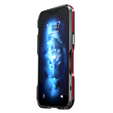 Teletok LUPHIE iPhone 14-hoz, Armor Bumper, fekete / piros