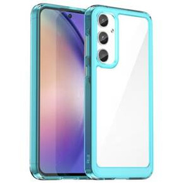 Telefontok a Samsung Galaxy A55 5G, Fusion Hybrid, átlátszó / kék