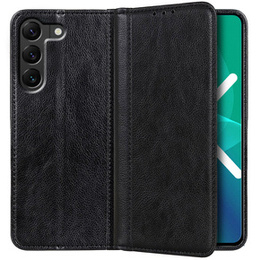Telefontok a Samsung Galaxy S22+ Plus 5G, Wallet Litchi Leather, fekete