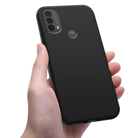 Vékony tok a Motorola Moto E40/E30/E20, Slim, fekete