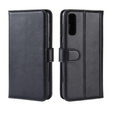 Pattintható tok a Samsung Galaxy A50 / A30s, Leather Flexi Book, fekete