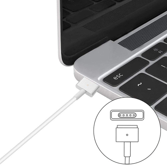 45 W-os tápegység Apple Macbook Air 11/13-hoz 14,85 V, 3,05 A, Magsafe 2 „T” kábellel