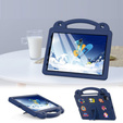 Gyermek tok iPad Air 10.9" 2022/2020 (5/4 gen.) / Pro 11" 2022/2021/2020 (4/3/2 gen.), Cute Patterns, állvánnyal, sötétkék