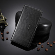 Pattintható tok a Motorola Moto E20/E30/E40, Crazy Horse Wallet, fekete