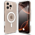 ERBORD MagSafe tok iPhone 16 Pro Max-hoz, aktív gomb, átlátszó + üveg a képernyőhöz