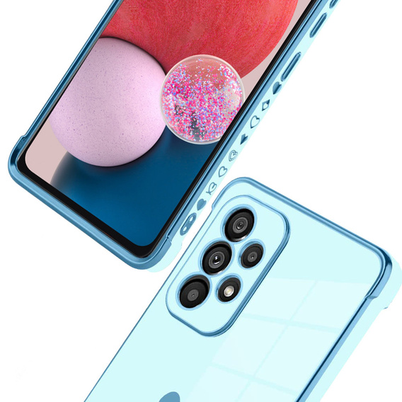 Telefontok a Samsung Galaxy A13 4G, Electro heart, kék