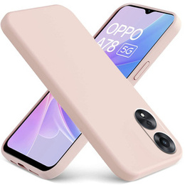 Telefontok a Oppo A78 5G, Silicone Lite, rózsaszín
