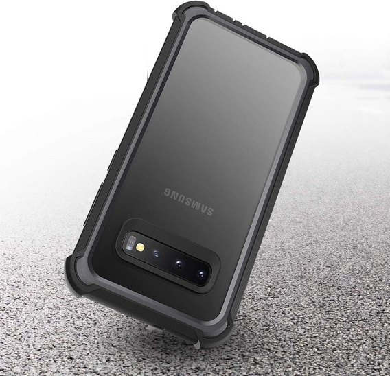 Telefontok a Samsung Galaxy S10 Plus, Dexnor Full Body Rugged, átlátszó / fekete