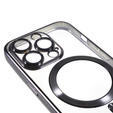 Tok iPhone 14 Pro-hoz, Electro MagSafe, fekete + üveg a képernyőhöz