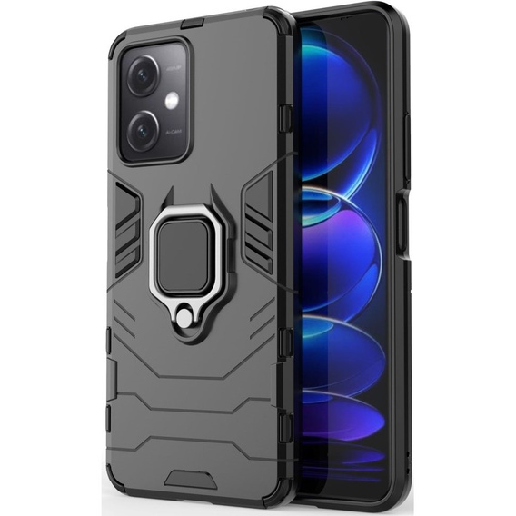 Telefontok a Xiaomi Redmi Note 12 5G / POCO X5 5G, Kickstand Ring, fekete