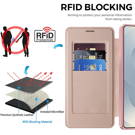 RFID pénztárca MagSafe flip tok kameravédelemmel Samsung Galaxy S26 Ultra készülékhez
