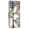 Pattintható tok a Samsung Galaxy M34, Wallet, tree of life, fehér
