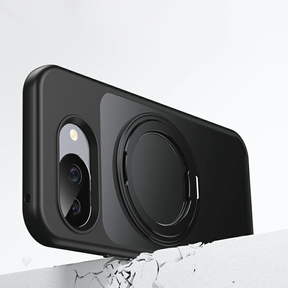 Google Pixel 10a tok, MagSafe kompatibilis, állvánnyal, fekete