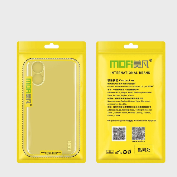 MOFI tok az Oppo A17, vékony, átlátszó