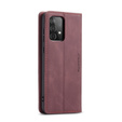 CASEME tok Samsung Galaxy A52 / A52s, Leather Wallet Case, bordó