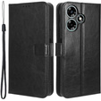 Pattintható tok a Infinix Hot 30, Crazy Horse Wallet, fekete