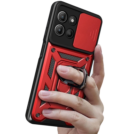 Telefontok a Motorola Moto G15 / Motorola Moto G15 Power, CamShield Slide, piros
