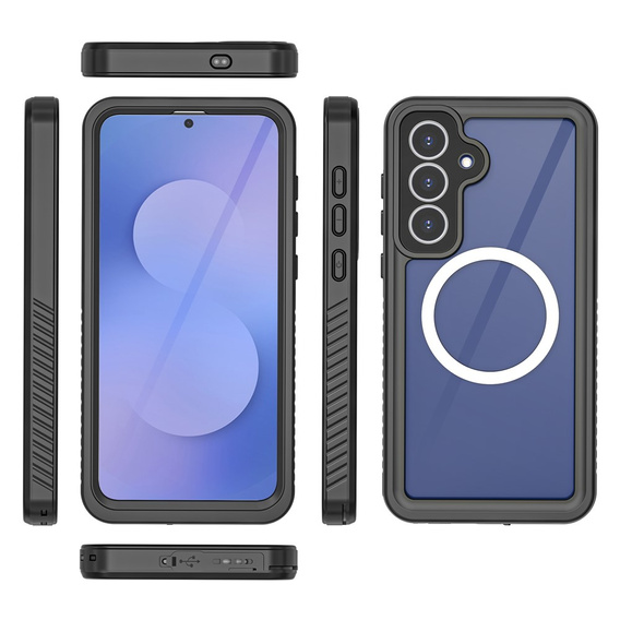 Redpepper IP68 vízálló tok 360°-os védelemmel és MagSafe-vel a Samsung Galaxy S25 FE készülékhez