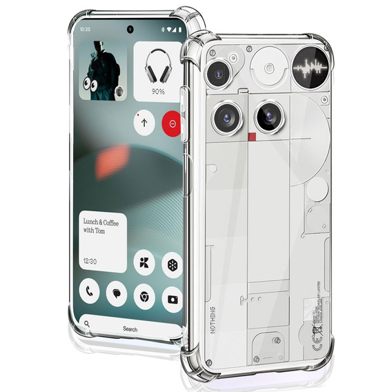Telefontok a Nothing Phone 3 5G, Dropproof, átlátszó