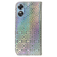 Pattintható tok a Oppo A17, Wallet mandala, szürke