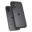 A Spigen tok iPhone 16, Ultra Hybrid, átlátszó / fekete + 9H edzett üveg