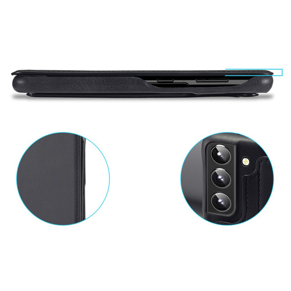 Pattintható tok a Samsung Galaxy S22+ Plus 5G, LC.IMEEKE, fekete