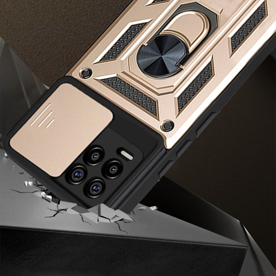 Telefontok a Realme 8 / 8 Pro, CamShield Slide, arany