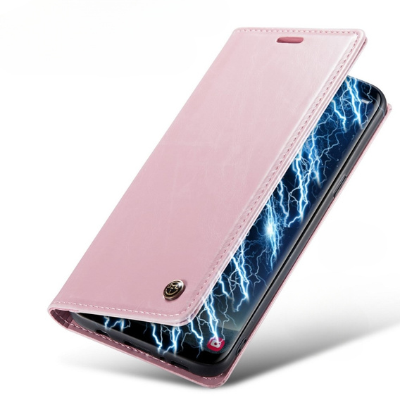 CASEME flip tok Samsung Galaxy S8, Waxy Textured, rózsaszín