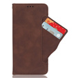 Pattintható tok a Xiaomi Poco F7 Ultra, Card Slot, barna