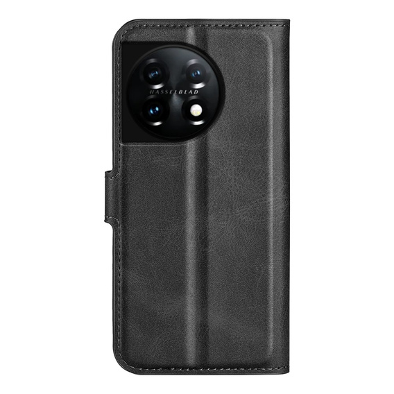 Pattintható tok a OnePlus 11 5G, Wallet Case, fekete