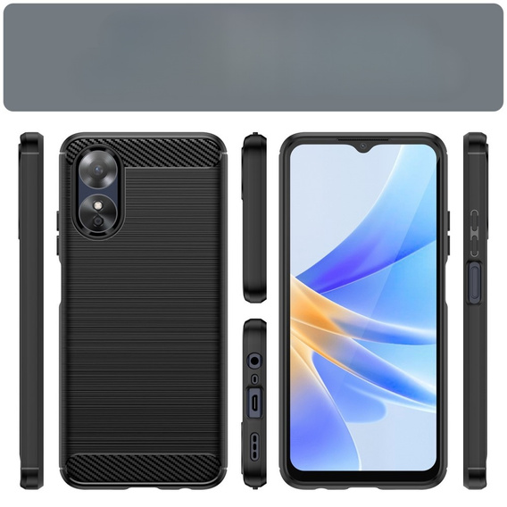 Telefontok a Oppo A17, Carbon, fekete