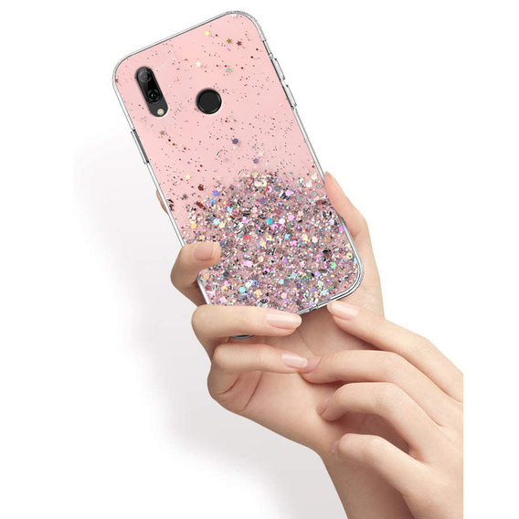 Telefontok a Huawei P Smart 2019, Glittery, rózsaszín