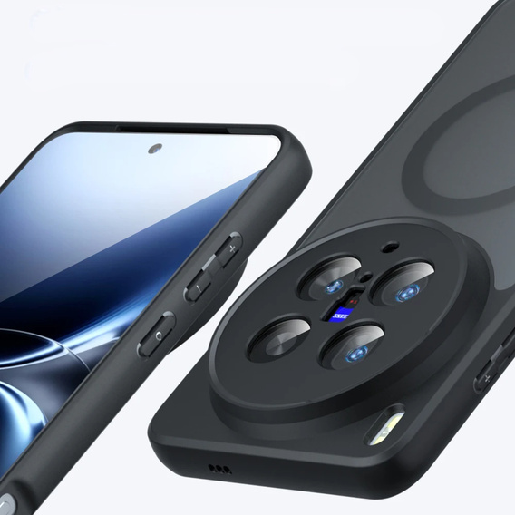 Tok Vivo X200 Pro 5G-hoz, MagSafe, ERBORD Matt Case, fekete