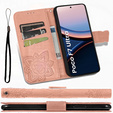 Pattintható tok a Xiaomi Poco F7 Ultra, Butterfly, rózsaszín rose gold