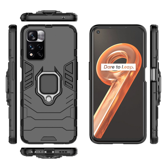Telefontok a Xiaomi Redmi Note 11 Pro 4G, Kickstand Ring, fekete