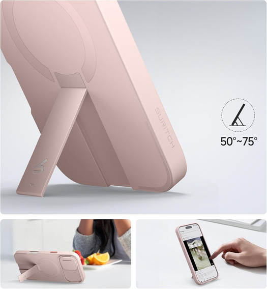 Tok iPhone 12 / 12 Pro készülékhez, Suritch Shockproof, MagSafe, fekete