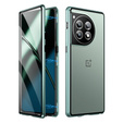 Tok OnePlus 12 5G, Magnetic Dual Glass, zöld